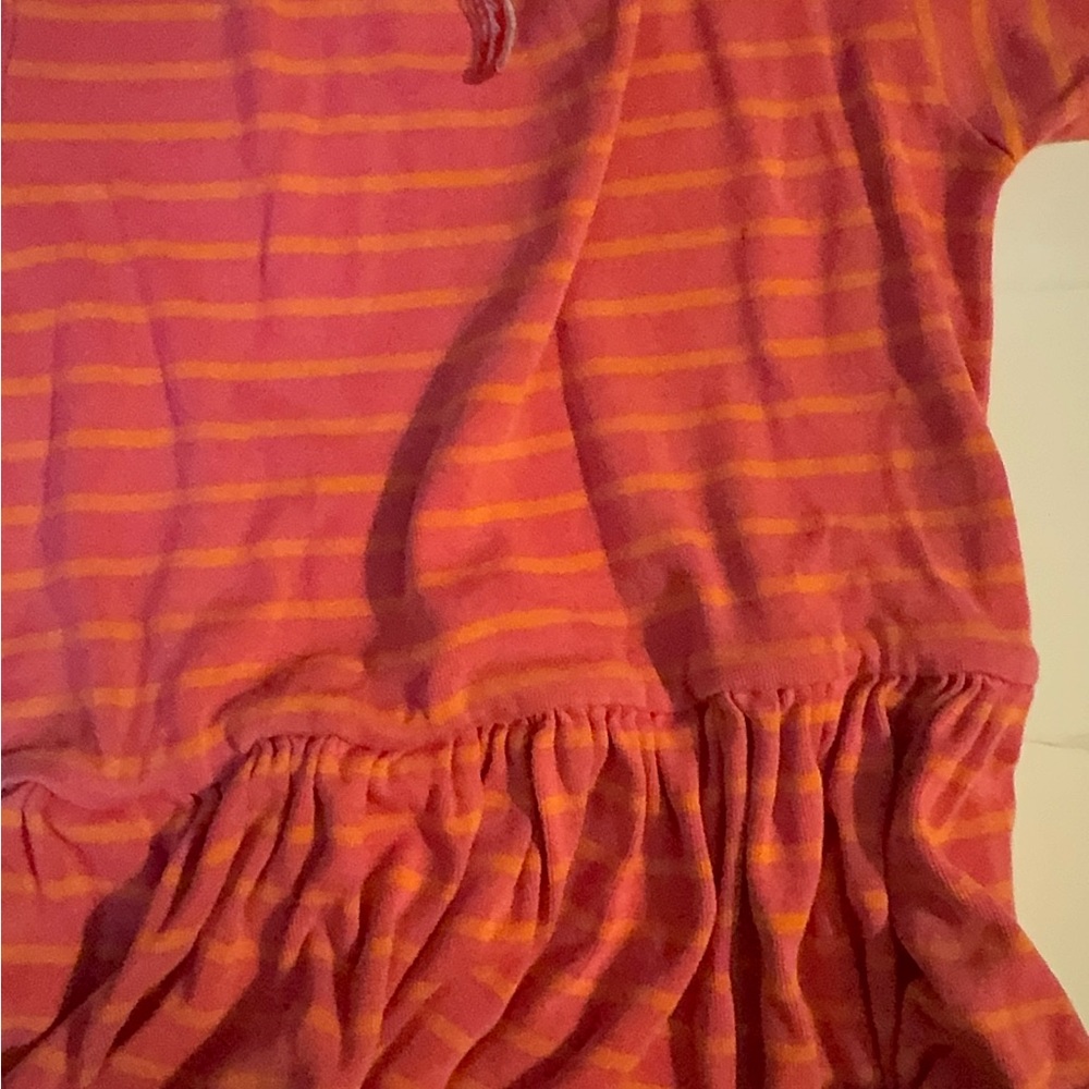 Hanna Andersson Vibrant Pink and Orange Striped Top